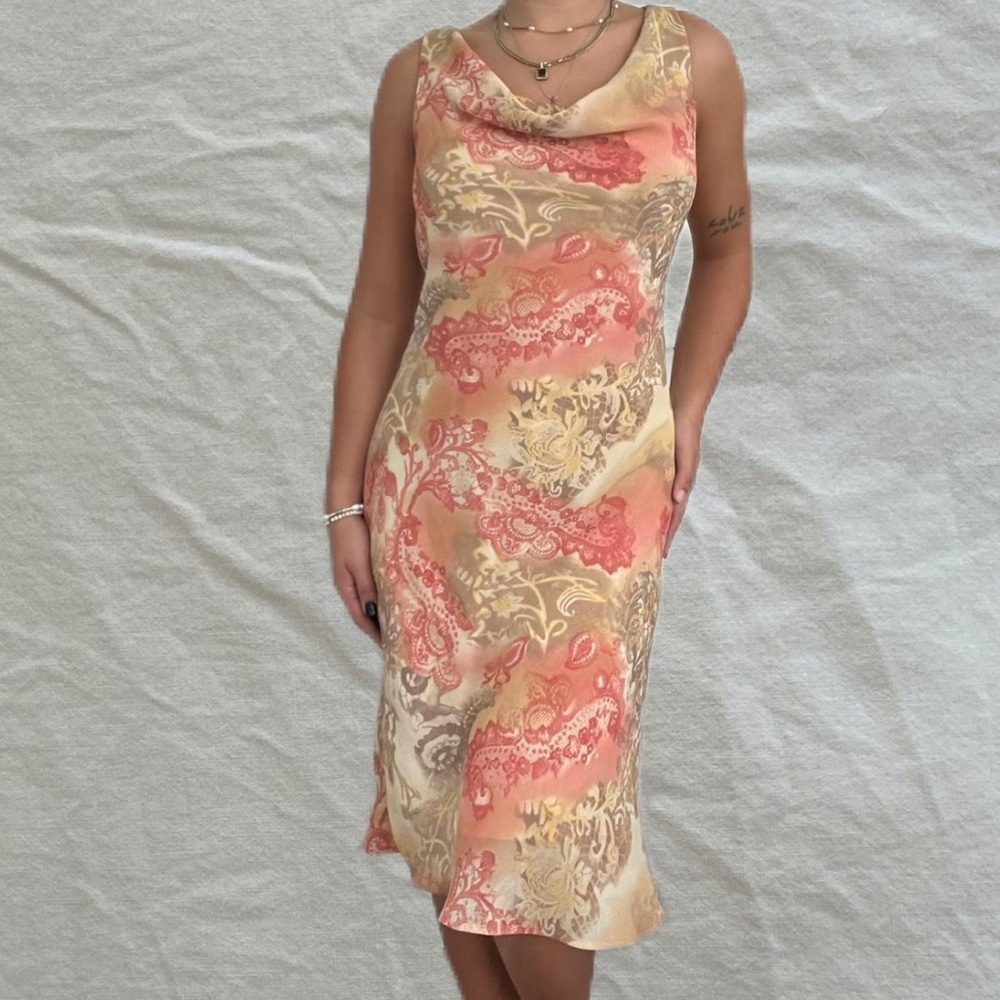 Vintage Cowl Neck Dress